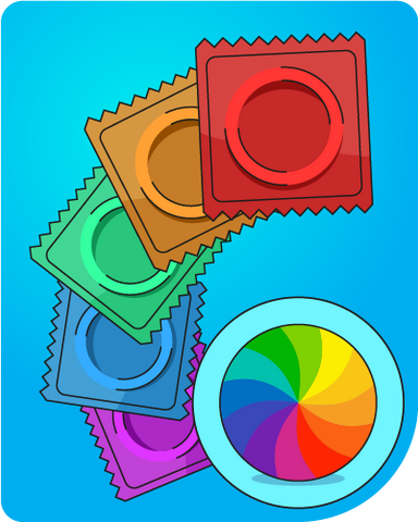 Preservativos de colores
