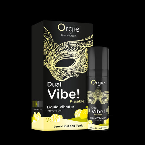 Gel besable Orgie Dual Vibe con limón y ginebra tónica, 15 ml
