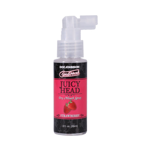 Doc Johnson Juicy Head Spray para la sequedad bucal, fresa, 2 onzas líquidas