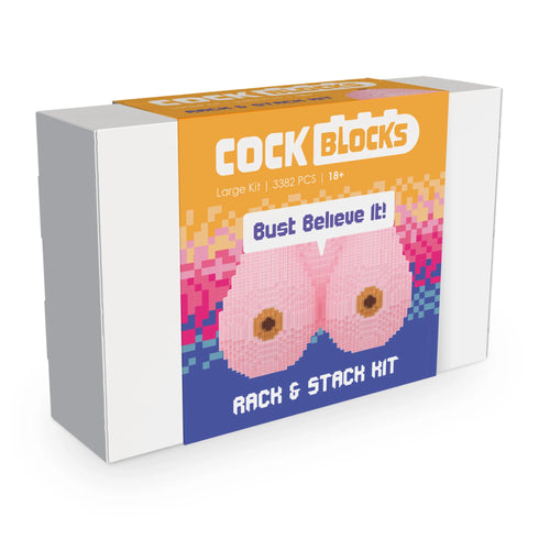 Juego de construcción de pechos en 3D Cock Blocks Rack & Stack