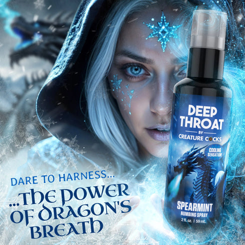 Spray anestésico de menta verde Deep Throat para sexo oral 59 ml