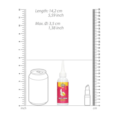 Cara de semen plátano sabroso esperma 3 fl oz