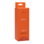 Studio view of the orange hanging retail box for Intimate Enhancements Relax Anal Relaxer Gel, featuring 2 oz (56g) volume branding and core product claims.