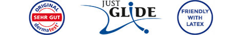Just-Glide brand banner