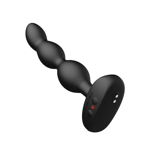 Bolas anales vibratorias y giratorias Lovense Ridge con control mediante app, negras