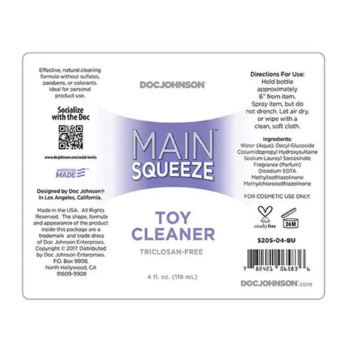 Limpiador de juguetes Main Squeeze 120 ml