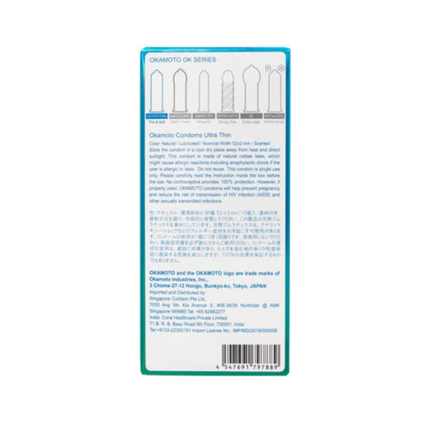 Okamoto Caja Ultra Delgada 10