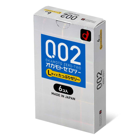 Okamoto Zero Two 002 Lubricated Large 6 Pack