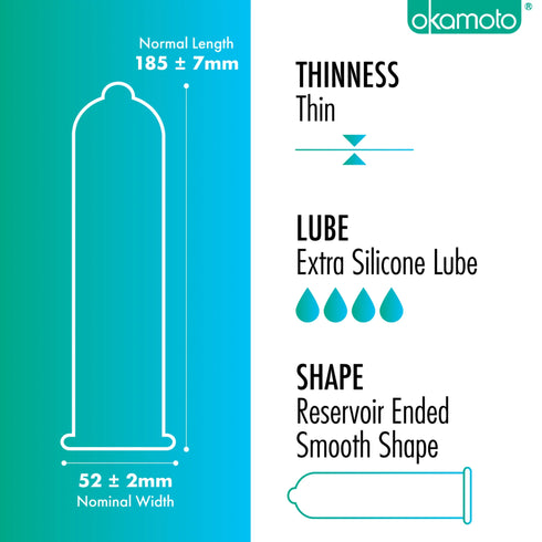 Okamoto Caja Ultra Delgada 10