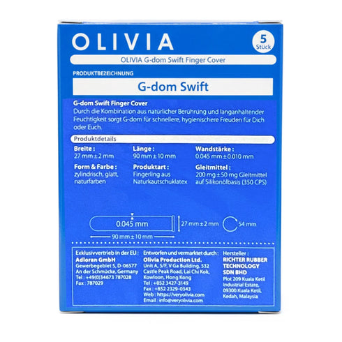 Olivia G-Dom Swift Finger Cover 5 Pack