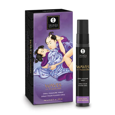 Shunga Waves of Pleasure Spray de placer oral Frutas exóticas 0.66 fl oz