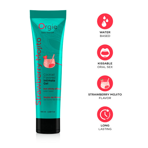 Orgie Lube Tube Strawberry 100ml