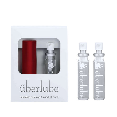 überlube Red Good-to-Go Traveller Set y dos recargas 15 ml