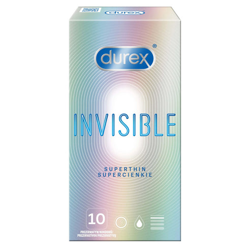 Durex Invisible Lubricated Caja 10
