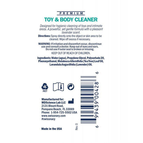 Swiss Navy Toy &Body Cleaner 117ml