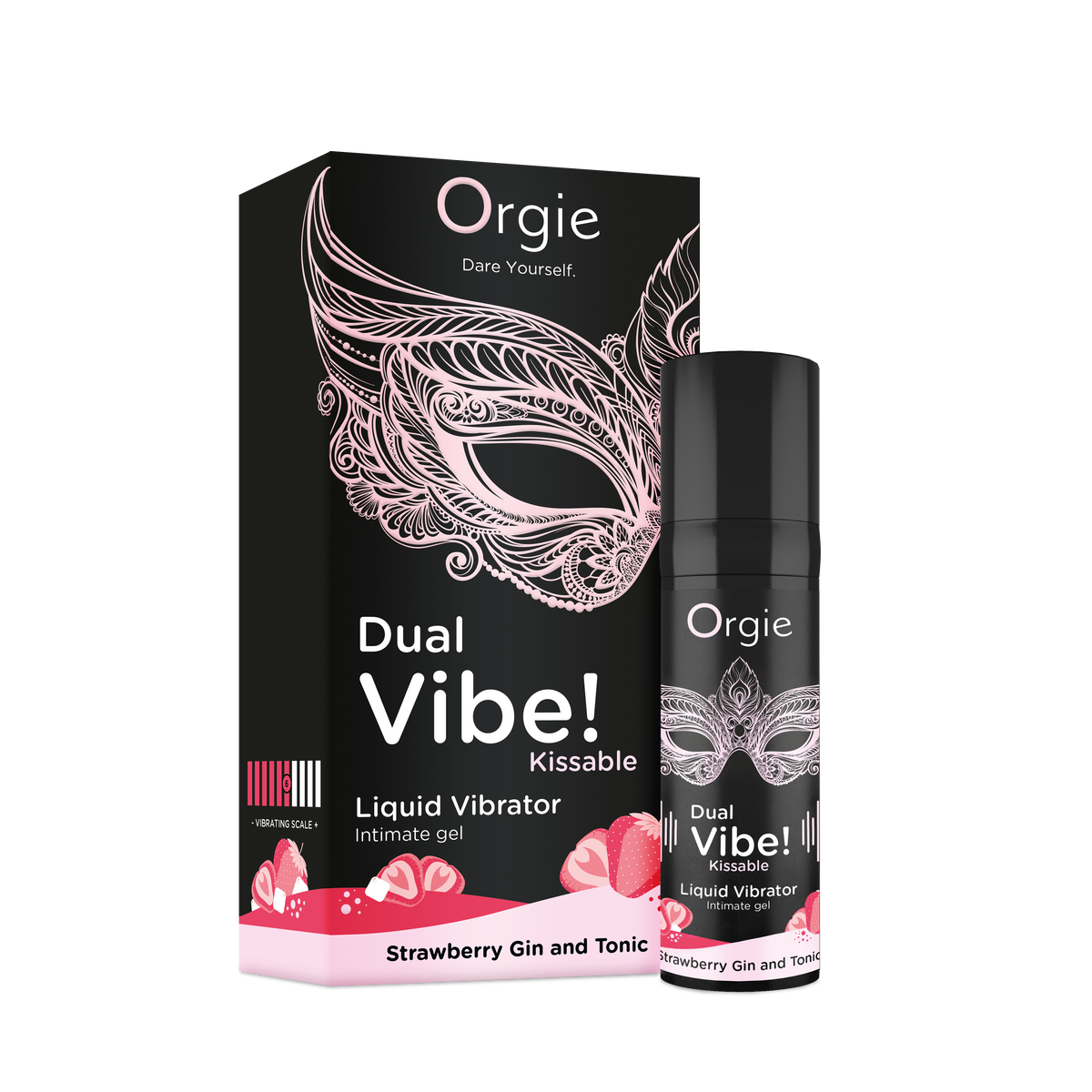 Orgie Dual Vibe Kissable Gel Strawberry Gin & Tonic 0.5 fl oz Imagen principal del producto