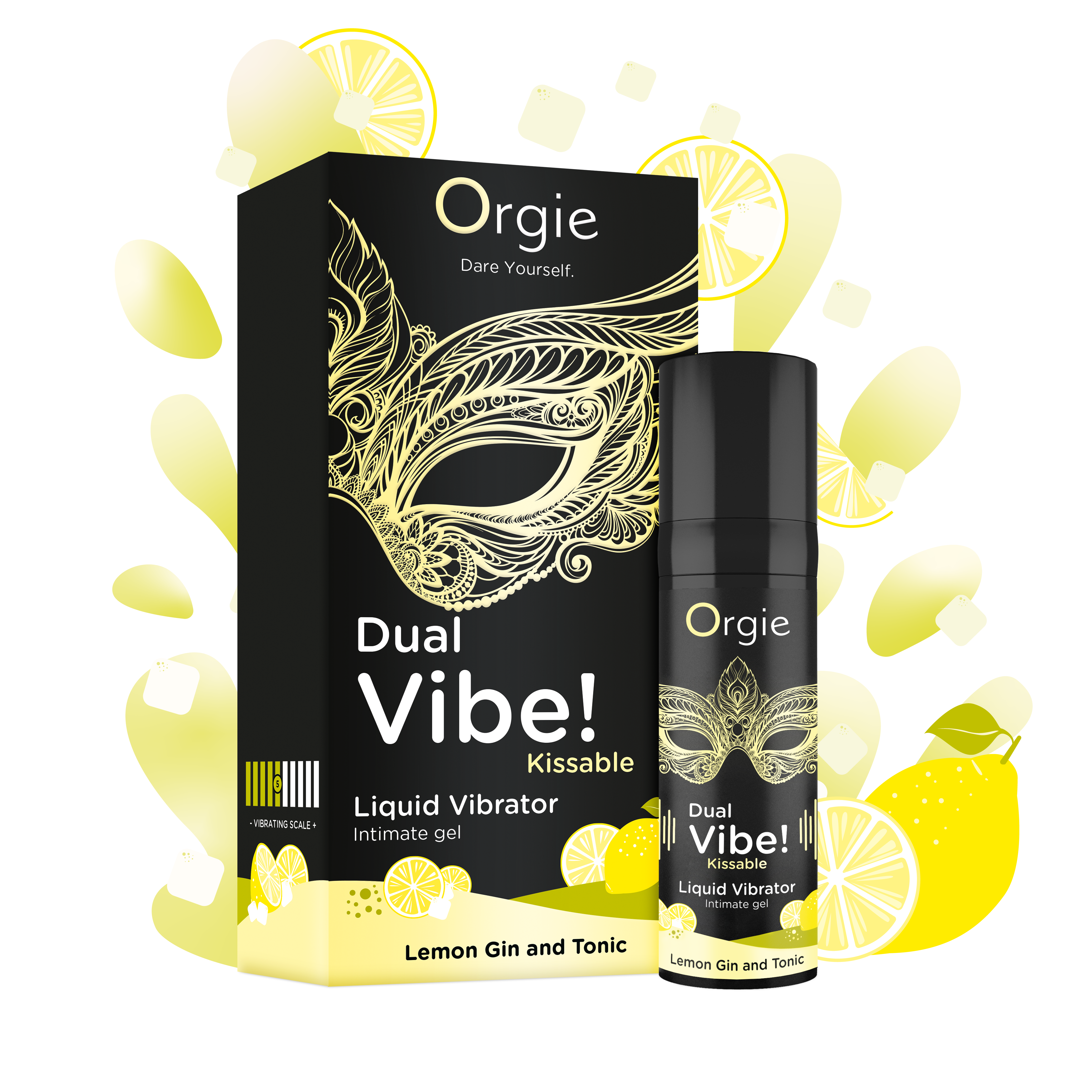 Gel besable Orgie Dual Vibe con limón y ginebra tónica, 15 ml Imagen secundaria del producto