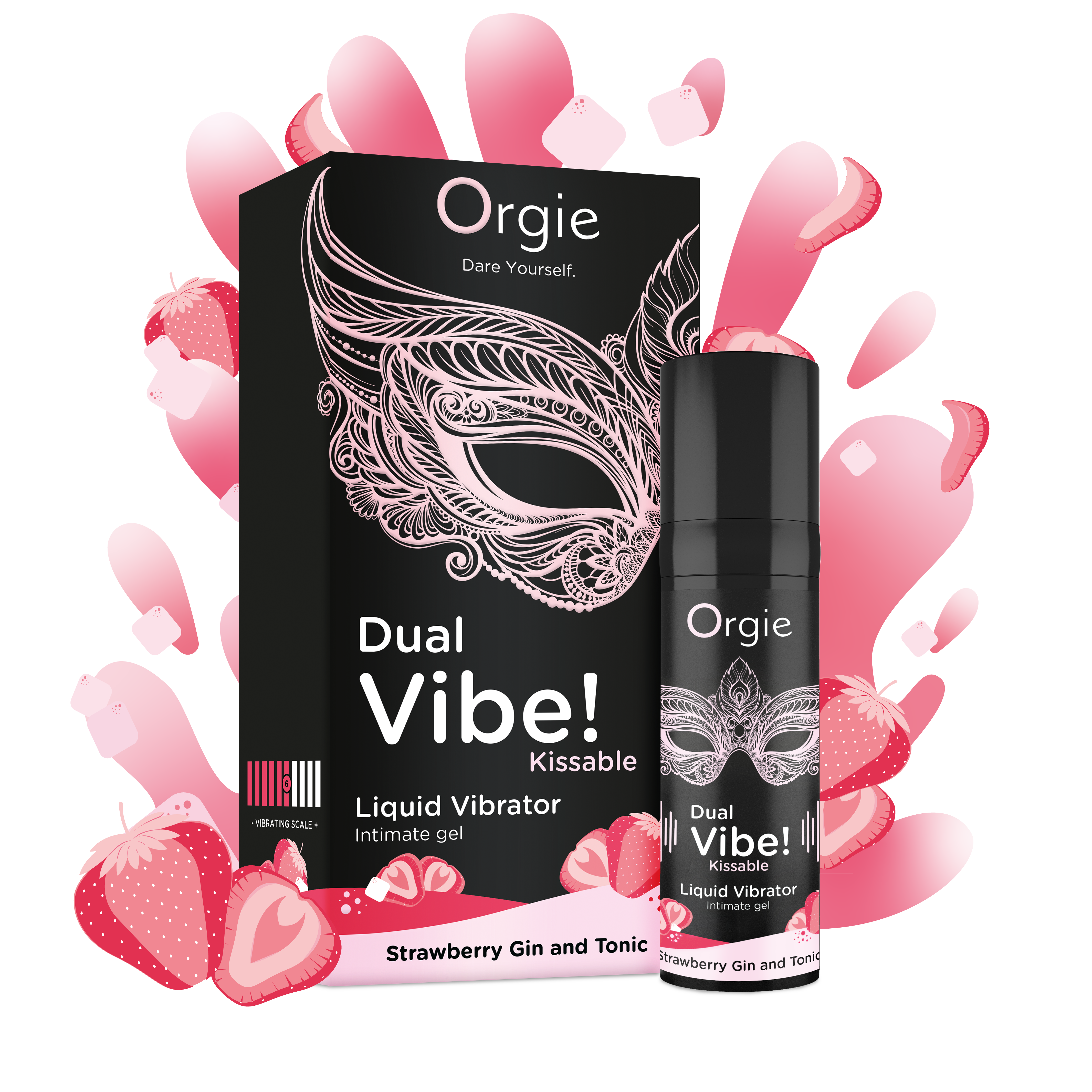 Gel besable Orgie Dual Vibe Strawberry Gin &amp; Tonic 15 ml Imagen secundaria del producto