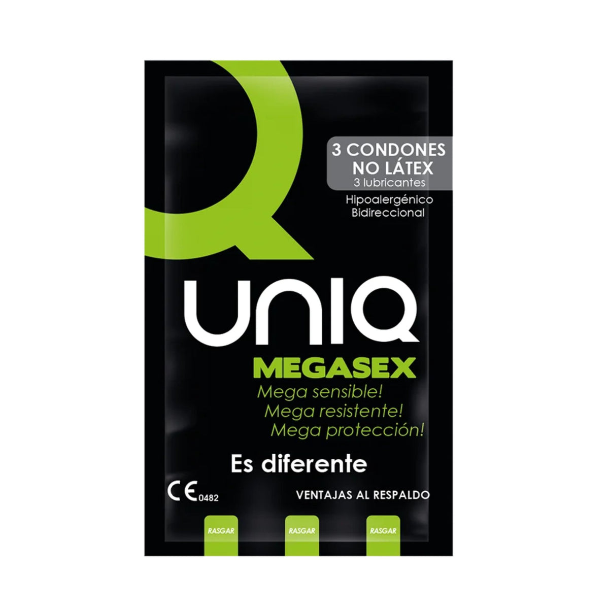 Preservativos Uniq Megasex Paquete de 3 Imagen principal del producto