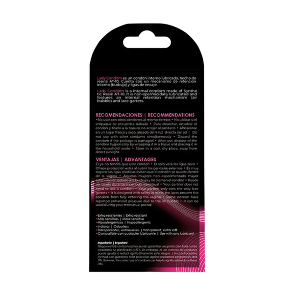 Uniq Condones femeninos Lady paquete de 3