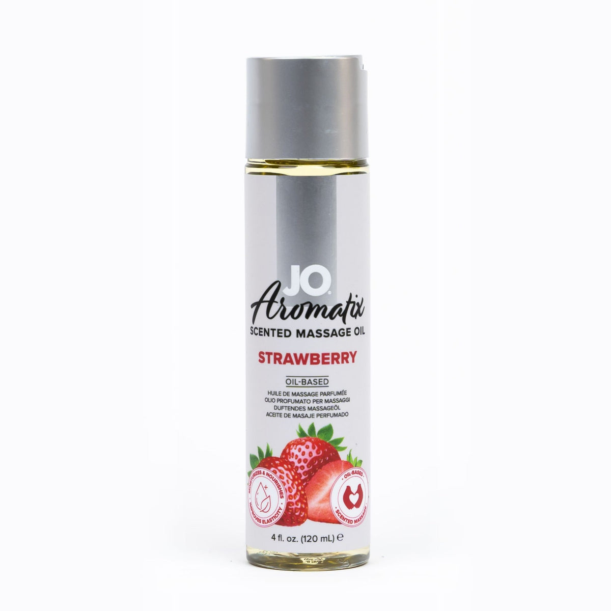 JO Aromatix Massage Oil Strawberry 4 fl.oz Imagen principal del producto