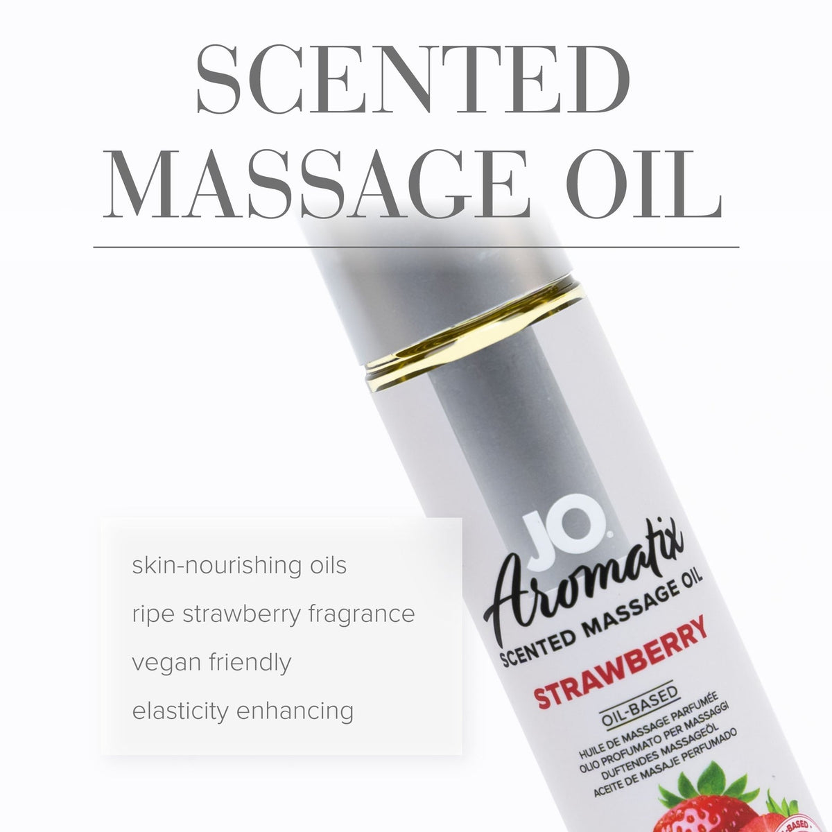 JO Aromatix Massage Oil Strawberry 4 fl.oz