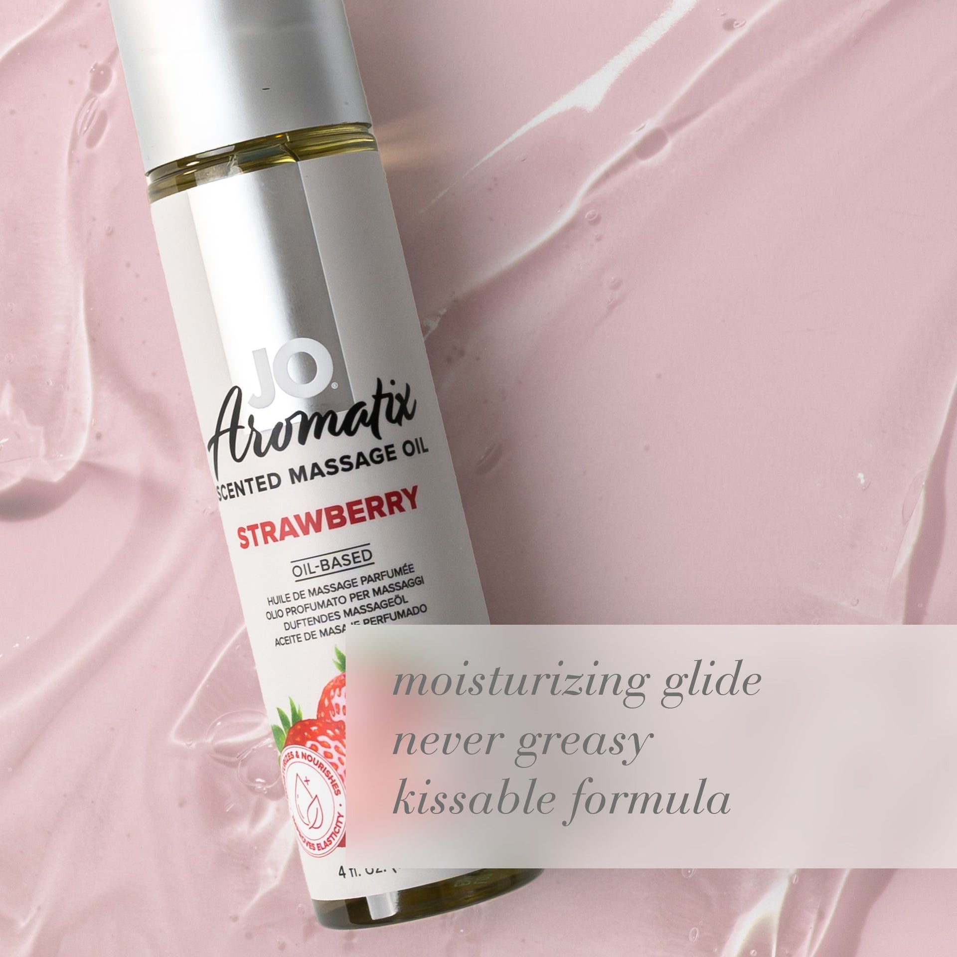 JO Aromatix Aceite de masaje de Fresa 120 ml Imagen secundaria del producto