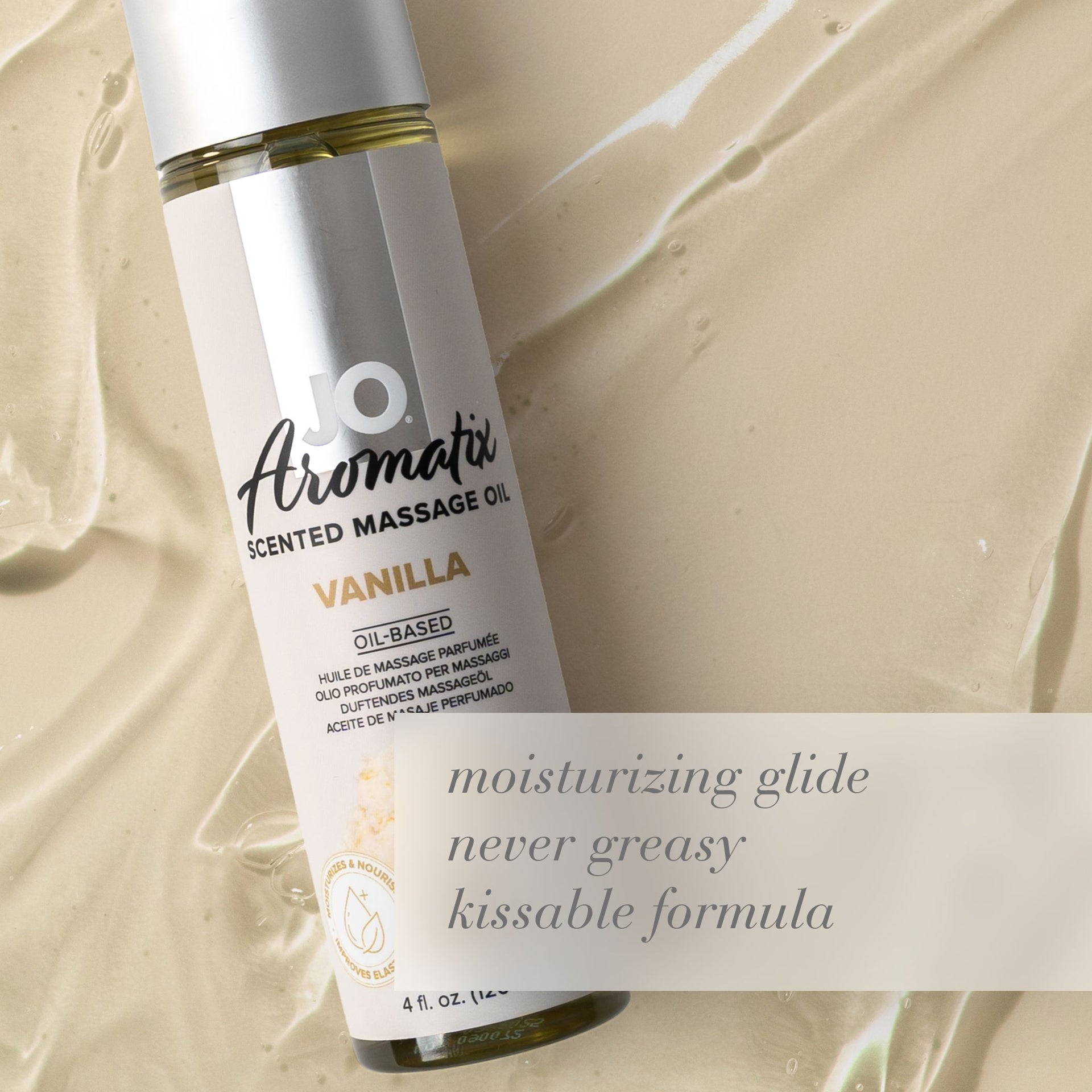 JO Aromatix Aceite de masaje de Vainilla a base de aceite120 ml Imagen secundaria del producto