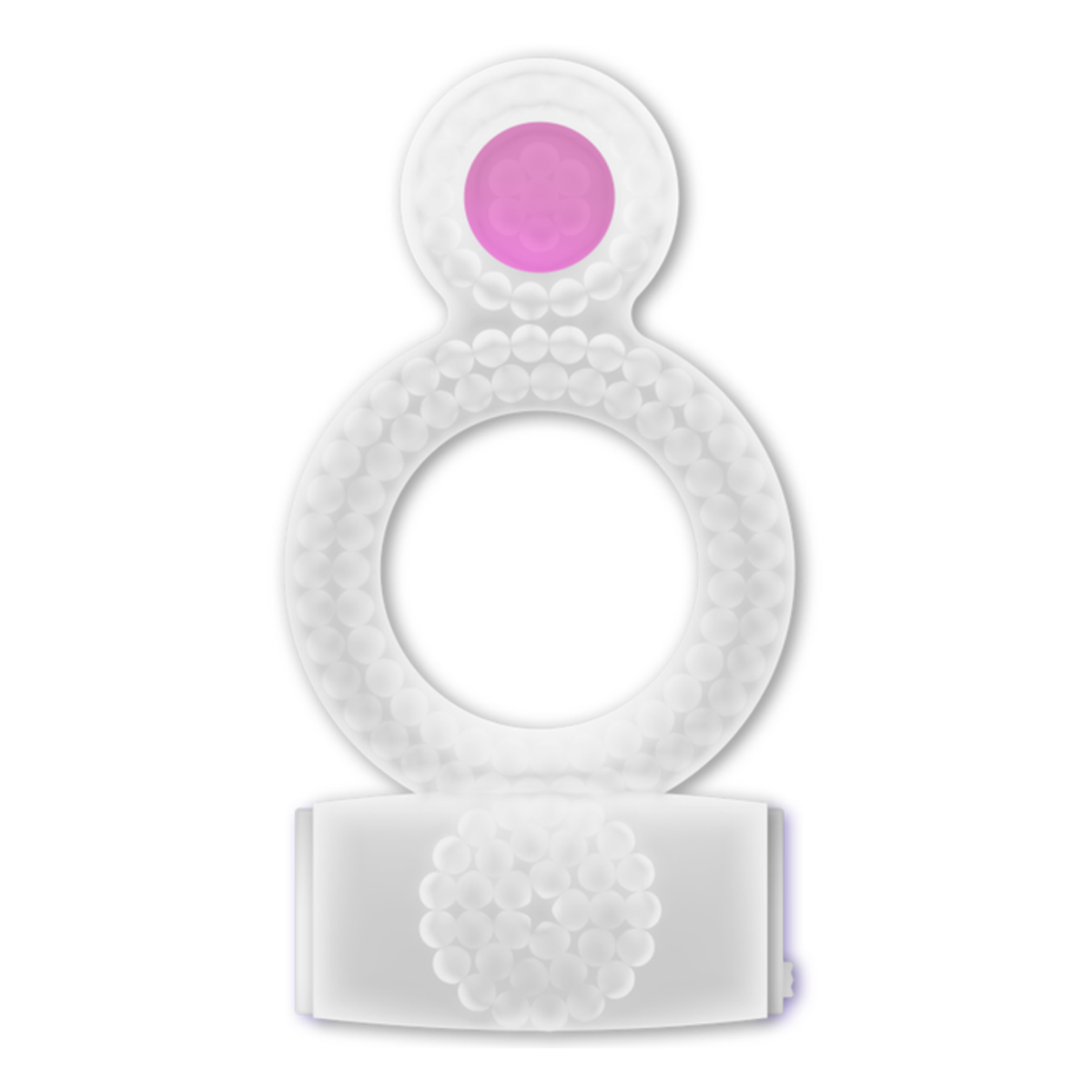 Casual Love Double Pleasure Vibrating Ring Transparent | WorldCondoms