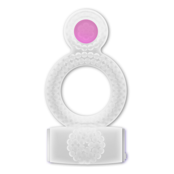 Casual Love Double Pleasure Vibrating Ring Transparent | WorldCondoms