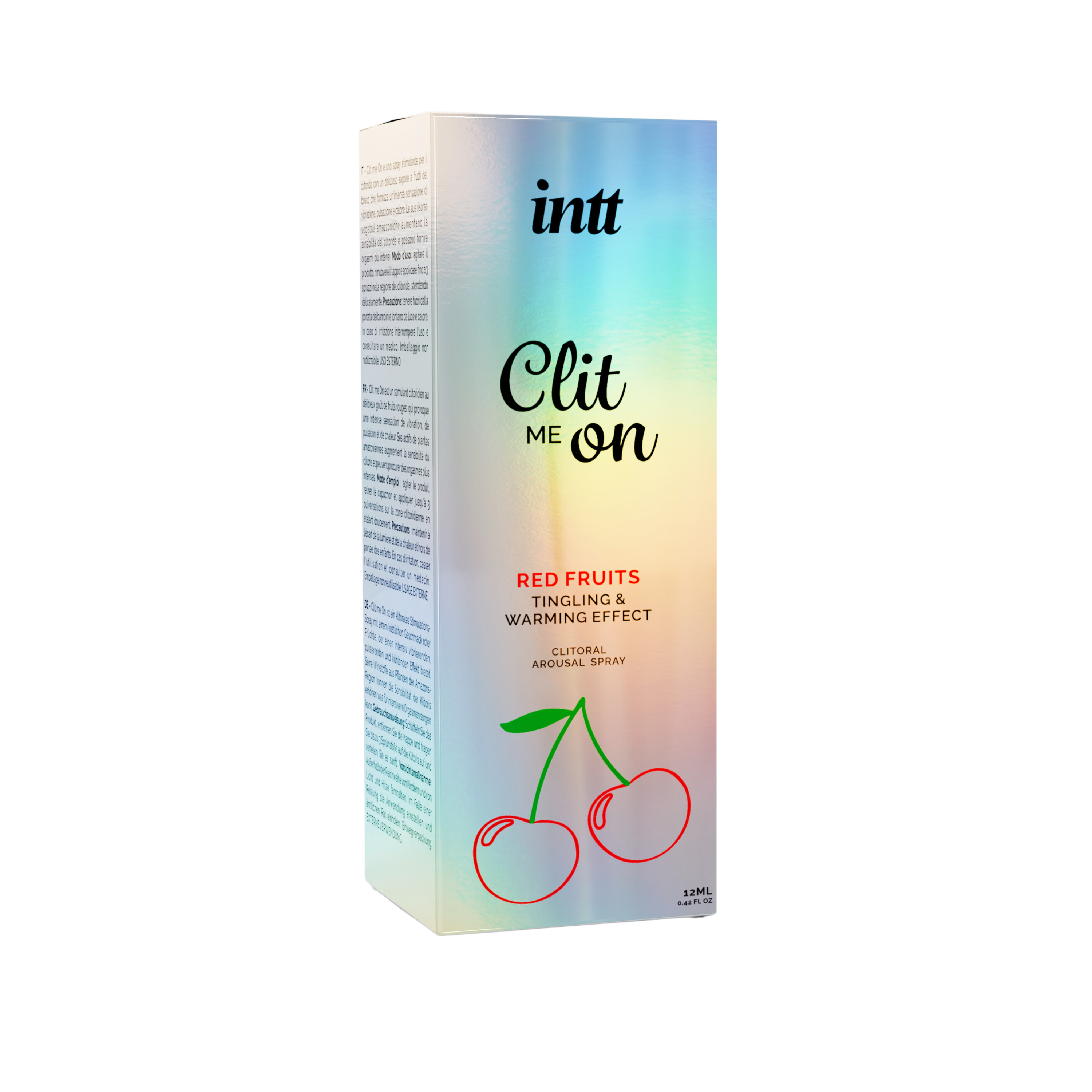 intt Efecto de calentamiento de frutos rojos Clit Me On 0.42 fl oz Imagen secundaria del producto