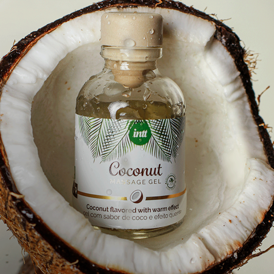 intt Gel de masaje besable de coco vegano 30 ml Imagen secundaria del producto
