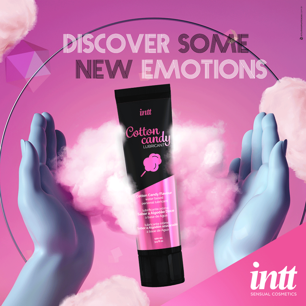 intt Lubricante de algodón de azúcar 100 ml Imagen secundaria del producto