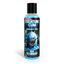 Front studio view of the 4 fl oz (118 ml) clear squeeze bottle of Creature Cum Blue Water-Based Jizz Lubricant, featuring a blue slime monster illustration and a black cap.