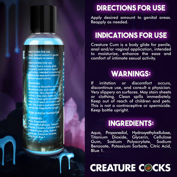 Back label packaging layout displaying directions for use, indications, warnings, and full ingredients list alongside a rear view of the 4 fl oz bottle.