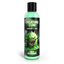 Front studio view of the 8 fl oz (237 ml) clear squeeze bottle of Creature Cum Green Water-Based Jizz Lubricant, featuring a green slime monster illustration and a black cap.