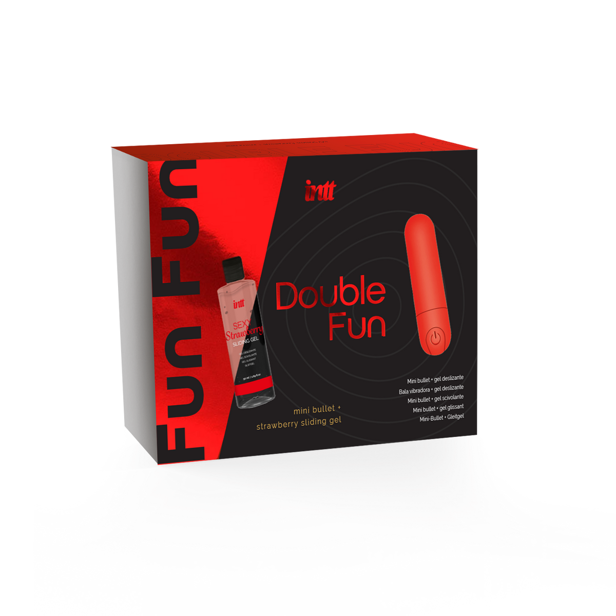 intt Double Fun Bullet & Strawberry Lube Set Imagen principal del producto