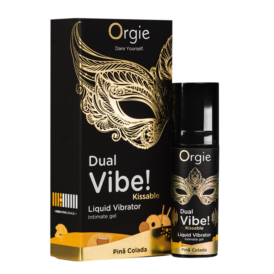 Orgie Dual Vibe Kissable Gel Pina Colada 0.5 fl oz Imagen principal del producto