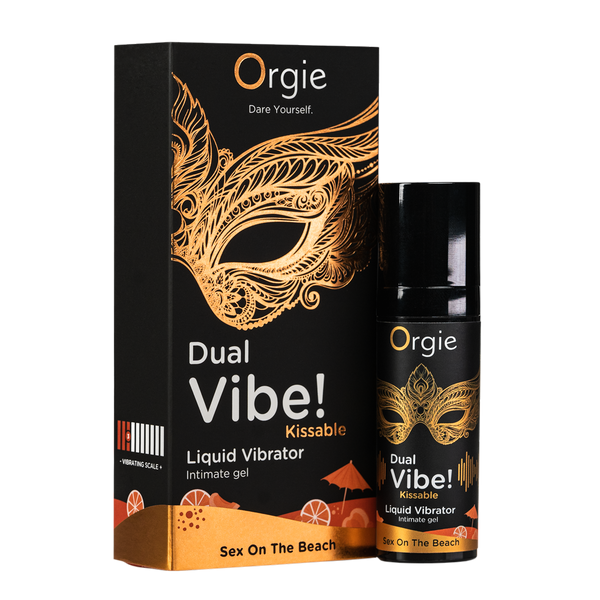 Orgie Dual Vibe Kissable Gel Sex on The Beach 0.5 fl oz