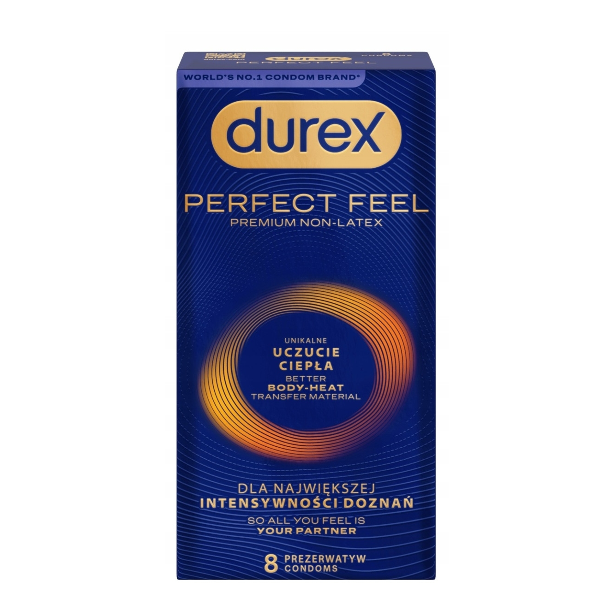 Durex Perfect Feel Non Latex 8 Pack Imagen secundaria del producto