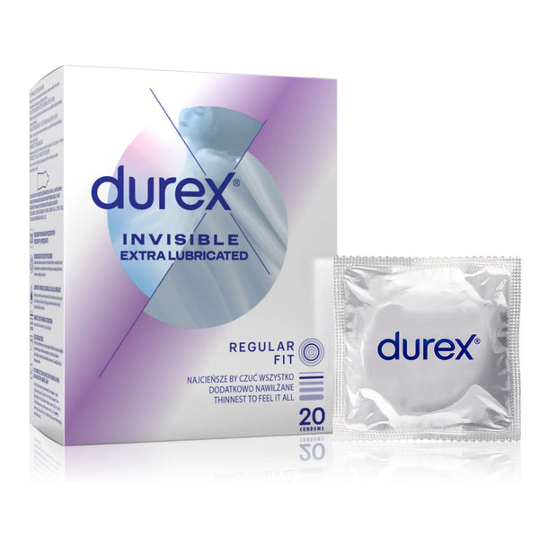 Durex Invisible Extra Lubricated Box 20 | WorldCondoms