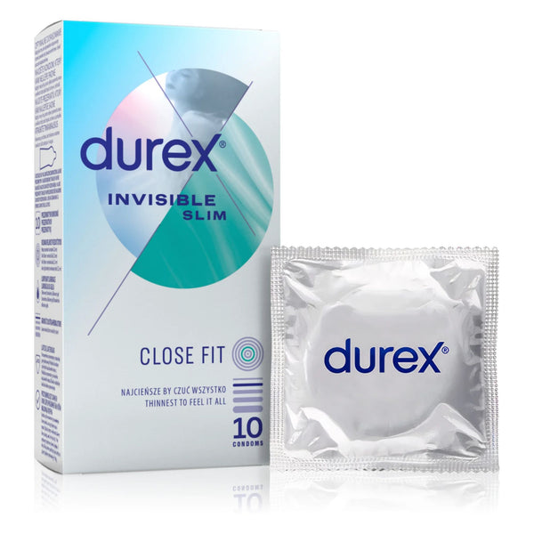 Durex Invisible SLIM Box 10 | WorldCondoms