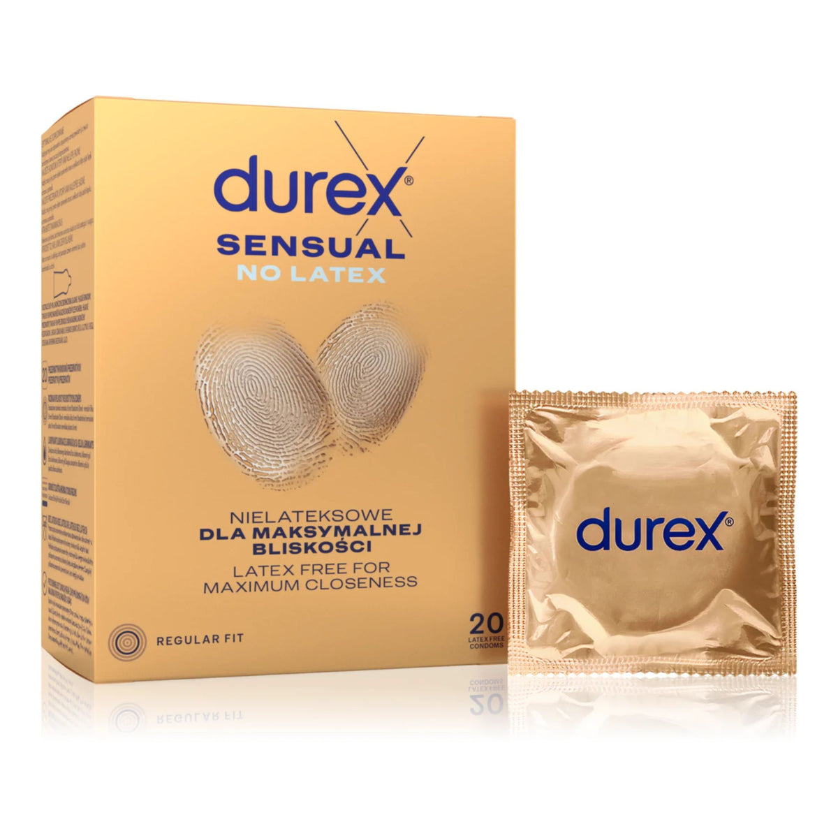 Durex Sensual No Latex Box 20 | WorldCondoms Imagen principal del producto