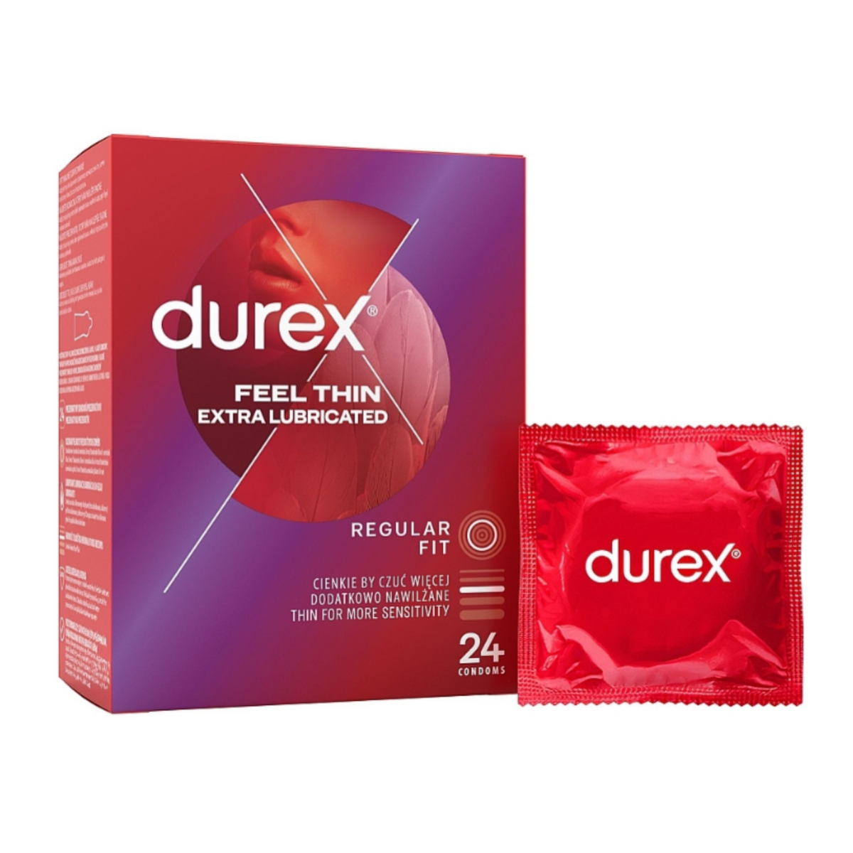 Durex Thin Feel Extra Lubricated Box 24 | WorldCondoms