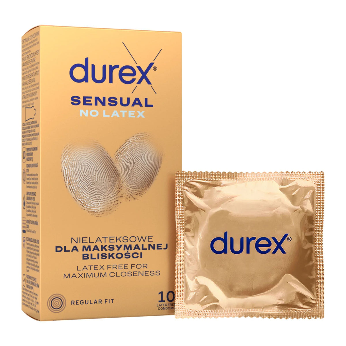 Durex Sensual Sin látex Paquete de 10