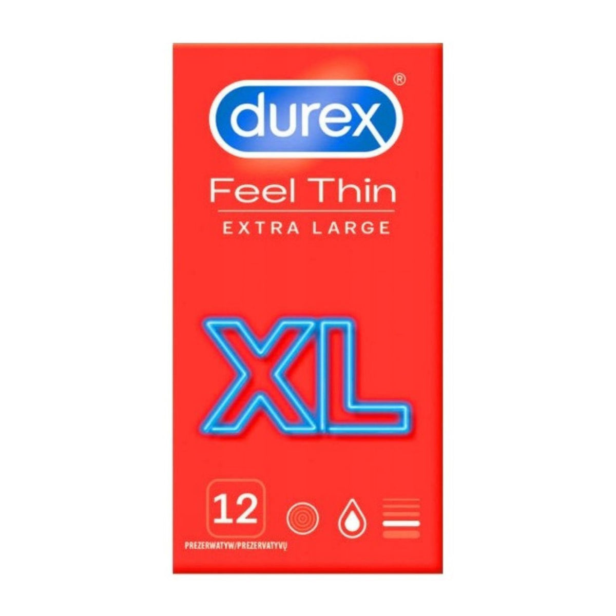 Durex Thin Feel XL Paquete de 12 Imagen principal del producto