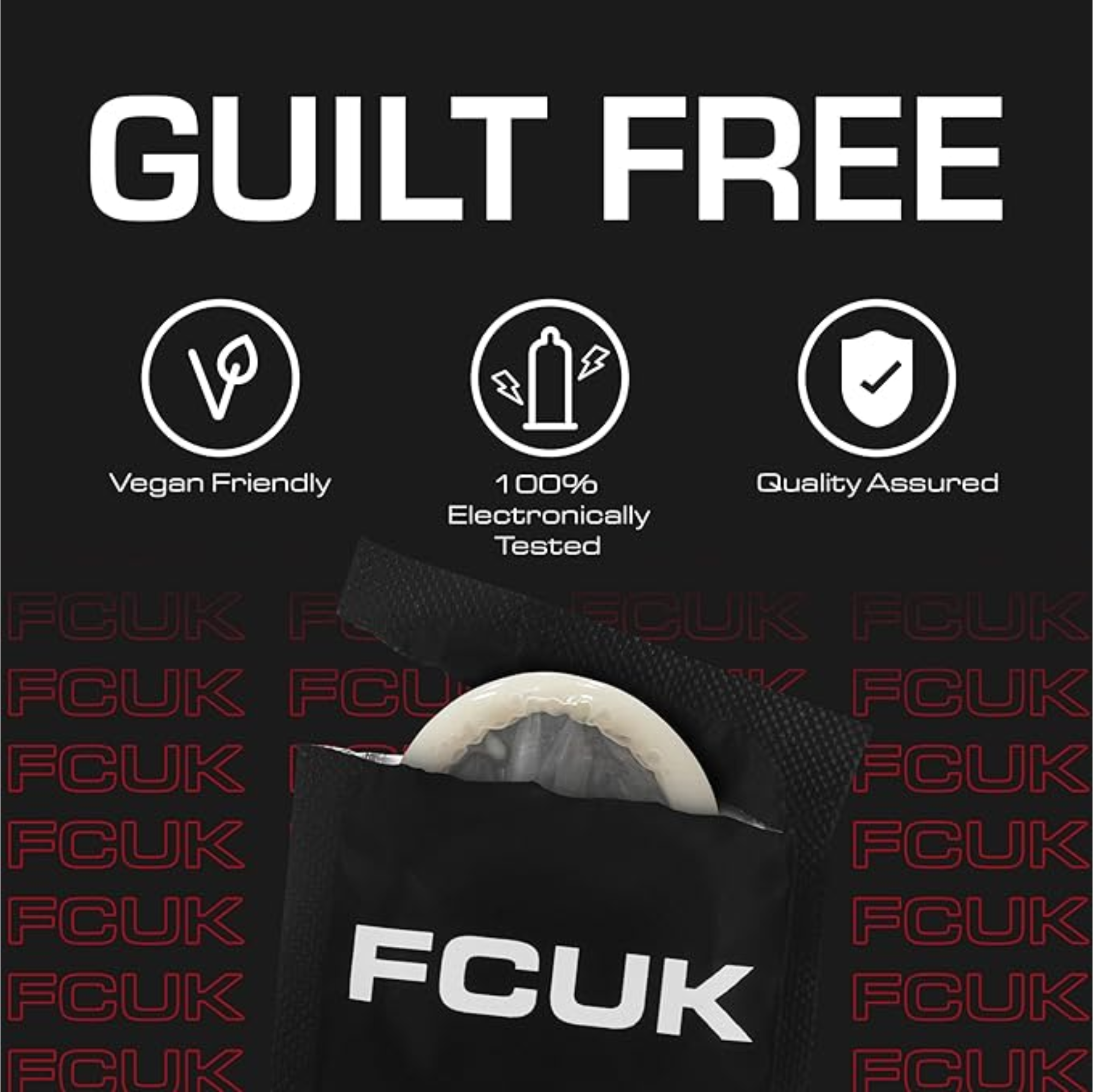 Condones FCUK True Feel Caja Negra 12 Imagen secundaria del producto