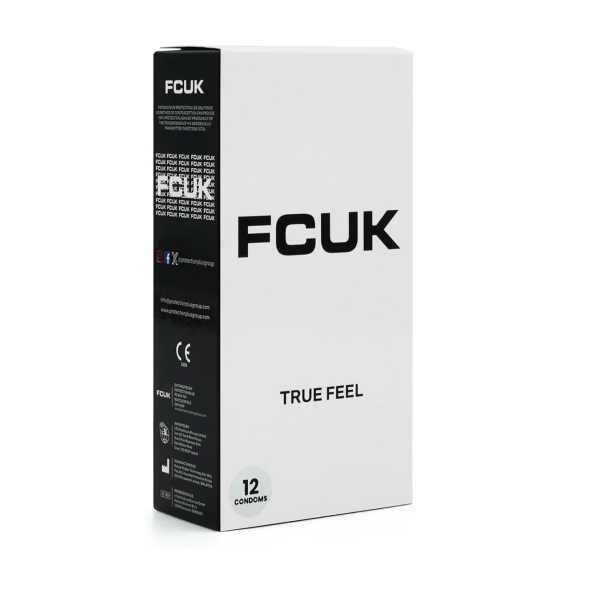 FCUK True Feel Condoms White Box 12 | WorldCondoms Imagen principal del producto