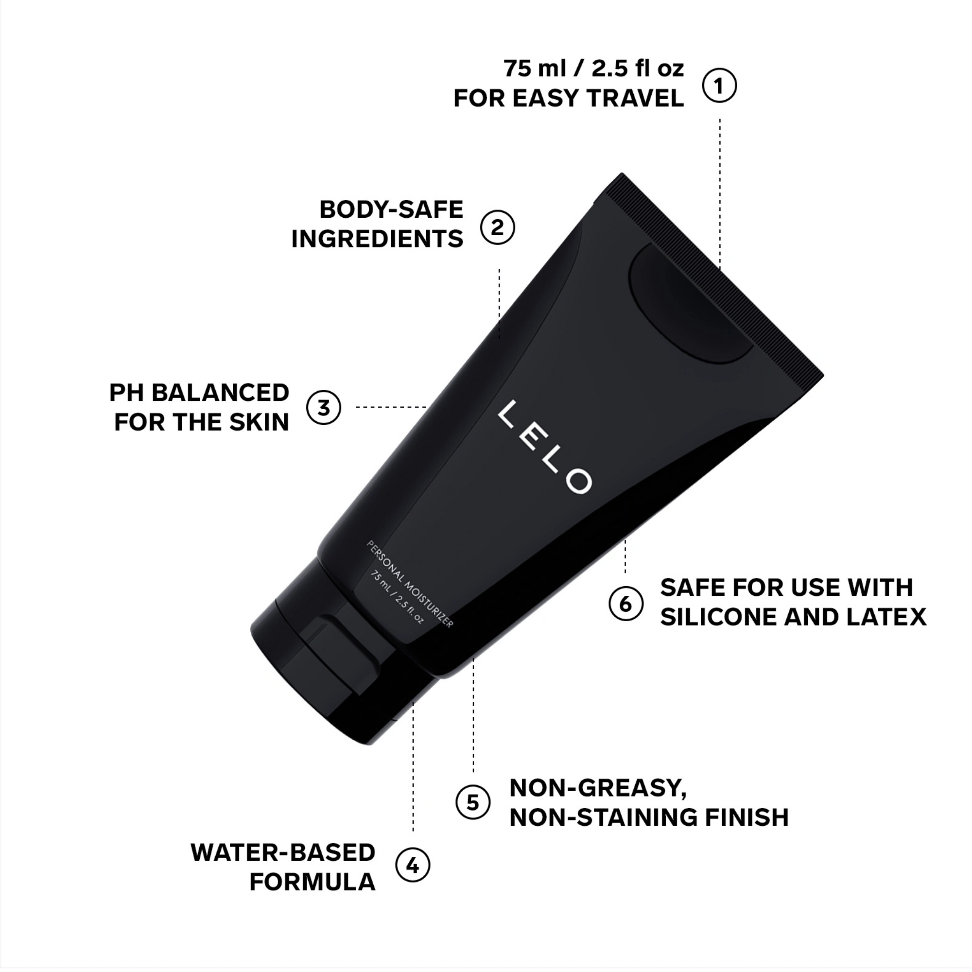 Humectante personal LELO 2.5 fl.oz Imagen secundaria del producto
