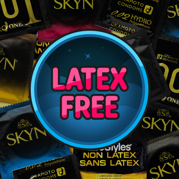 Paquete de muestra de condones sin látex